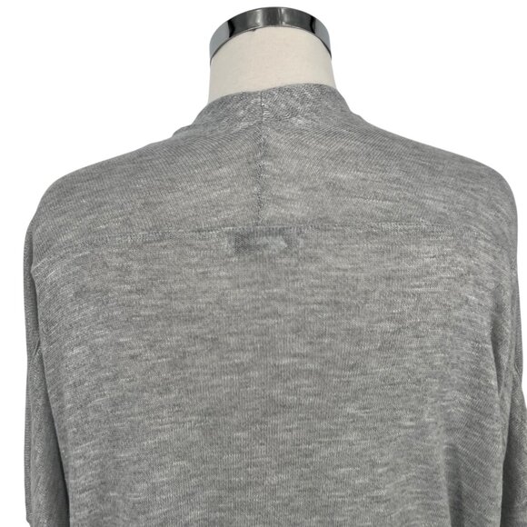 Nine West Open Front Gray Cardigan Sweater Lightweight Knit Size 1X - Picture 5 of 9